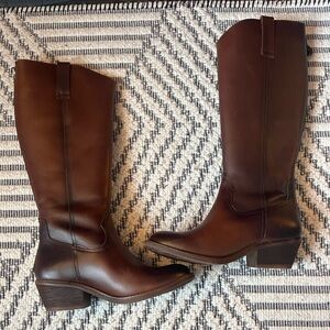 Sofft Brown Heeled Boots